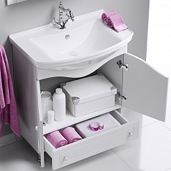 Aqwella Мебель для ванной Франческа 85, зеркало-шкаф – фотография-8