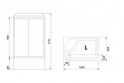 Royal Bath Душевая кабина RB 8120BP6-WC-CH-L – фотография-4