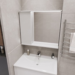 Mixline Мебель для ванной Лайн 80 L белая – фотография-6