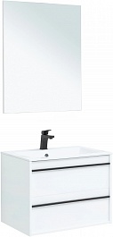 Aquanet Мебель для ванной Lino 70 подвесная белая матовая – фотография-1