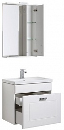 Aquanet Мебель для ванной "Рондо 70" белый антик (1 ящик) – фотография-4