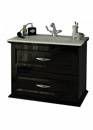  Мебель для ванной Mero 80 черный – фотография-3