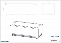 Astra-Form Экран фронтальный для ванн Х-Форм 170 – фотография-4
