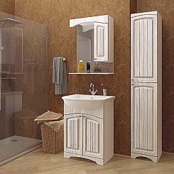 Mixline Мебель для ванной Крит 55 патина серебро – фотография-3