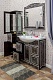 Sanflor Мебель для ванной Адель 100 венге, патина серебро – фотография-15