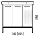 Corozo Мебель для ванной Айрон 90, черный/антик – фотография-8