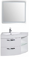De Aqua Мебель для ванной Трио Люкс 90 L, зеркало Смарт