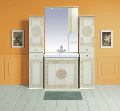 Misty Мебель для ванной Olimpia Lux 90 R бежевая патина – фотография-2
