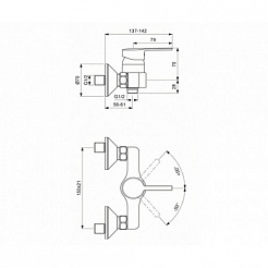 Vidima Смеситель для душа Logik BA278AA – фотография-2