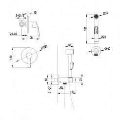 Lemark Смеситель Plus Strike LM1119C для биде – фотография-2