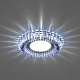 Feron Светильник встраиваемый CD904 с синей LED-подсветкой прозрачный – фотография-4