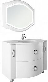 Водолей Мебель для ванной Милана 110 Белая, Эдит – фотография-1