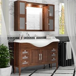 Opadiris Мебель для ванной Мираж 120 орех – фотография-1