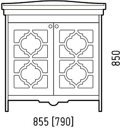 Corozo Мебель для ванной Манойр 85 белая – фотография-14