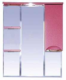 Misty Зеркальный шкаф Жасмин 85 R розовый, пленка – фотография-1