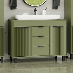 Brevita Мебель для ванной Enfida 100 зеленая – фотография-3