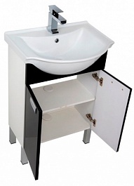Aquanet Мебель для ванной "Адель 60" черная – фотография-4