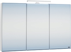 СанТа Мебель для ванной под стиральную машину Марс 120 L 2 двери белая – фотография-10