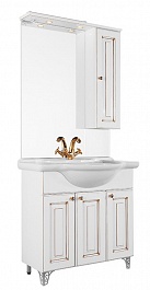 Водолей Мебель для ванной "Белладжио 85" R патина золото – фотография-1