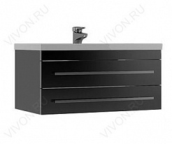 Aquanet Мебель для ванной Верона 90 черная подвесная (230313) – фотография-2