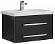 Aquanet Мебель для ванной "Сиена 70" черная подвесная (196508) – фотография-11