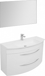 De Aqua Мебель для ванной Лонг 120, зеркало Алюминиум – фотография-1