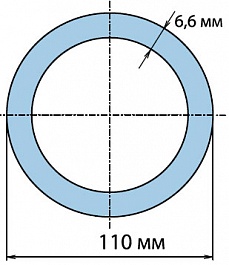 Агригазполимер Труба 110х6,6 мм ПЭ100 PN 10 SDR 17 (50м) – фотография-2