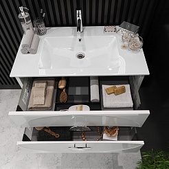 Opadiris Мебель для ванной Ибица 90 белая/хром – фотография-9