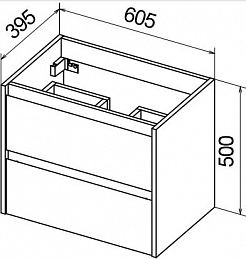 BelBagno Тумба с раковиной KRAFT 39 600 Pietra Grigio – фотография-2