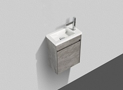 BelBagno Тумба с раковиной PIETRA MINI 400 R Stucco Cemento – фотография-5