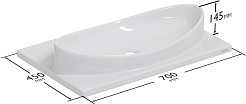 СанТа Мебель для ванной с раковиной-столешницей Вегас 70 подвесная белая – фотография-16