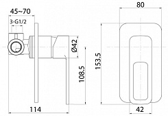 Iddis Смеситель для душа Slide SLISB00i66 встраиваемый – фотография-2