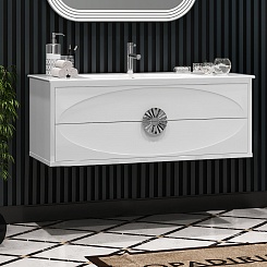 Opadiris Мебель для ванной Ибица 120 подвесная белая/хром – фотография-4