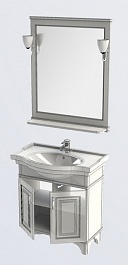 Aquanet Мебель для ванной Валенса 80 белый краколет/серебро (180456) – фотография-7