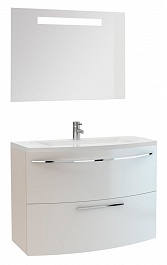 De Aqua Мебель для ванной Лонг 90, зеркало Экстра EXT 90 F – фотография-1