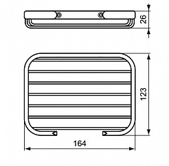 Ideal Standard Полка Connect хром – фотография-2