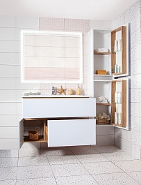 Бриклаер Мебель для ванной Мальта 105 – фотография-2