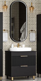 Brevita Мебель для ванной Enfida 70 черная – фотография-1