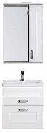 Aquanet Мебель для ванной Рондо 60 белый (2 ящика) – фотография-1