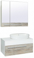 Runo Мебель для ванной Вудлайн 85 (Caspia 60 OVAL)