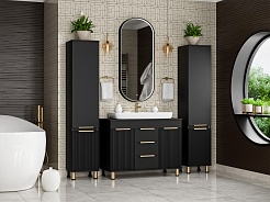 Brevita Мебель для ванной Enfida 100 черная – фотография-2