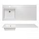 Runo Мебель для ванной Лира 120 R белая – картинка-13