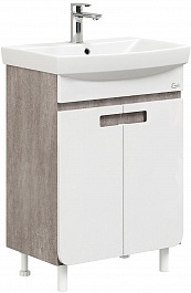 Onika Мебель для ванной Харпер 60.10 белая глянцевая/мешковина – фотография-7