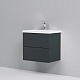 Am.Pm Мебель для ванной Gem 60 графит матовый, с 2 ящиками – картинка-16