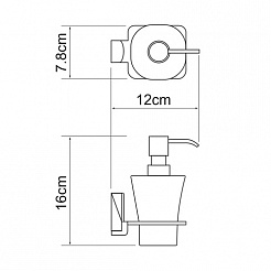 WasserKRAFT Дозатор для жидкого мыла "Leine K-5099" – фотография-3