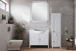 ASB-Woodline Мебель для ванной Миа 85 мягкий серый – фотография-8