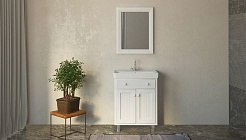 Velvex Зеркало для ванной Alba 55 белый – фотография-5