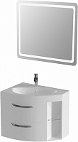 De Aqua Мебель для ванной Трио Люкс New 80 L, зеркало Смарт