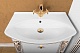 Водолей Мебель для ванной "Кармен 85" 2 ящика, белая/золото – фотография-10
