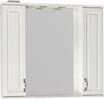 Style Line Зеркальный шкаф Олеандр-2 90 люкс рельеф пастель
